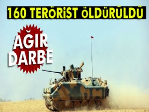 160 DEAŞ'lı terörist öldürüldü