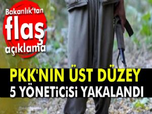 Son dakika haberleri! PKK'nın üst düzey 5 yöneticisi yakalandı