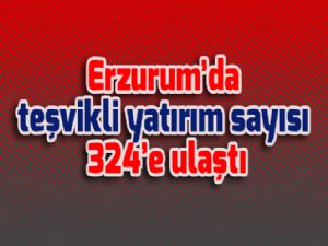 Erzurum'da teşvikli yatırım sayısı 324'e ulaştı