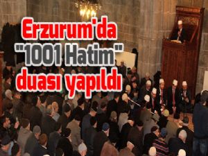 Erzurum'da "1001 Hatim" duası yapıldı