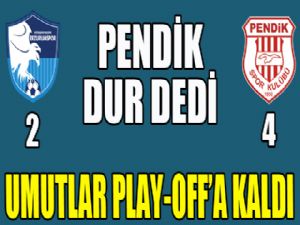 Umutlar Play-Off'a kaldı..