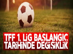 TFF 1. Lig'de 2. yarı bir hafta ileri alındı...