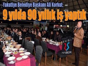Başkan Korkut: "9 yılda 90 yıllık iş yaptık"