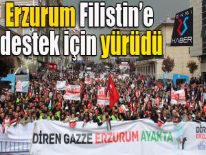 Erzurum Filistine destek için yürüdü