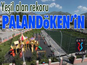Yeşil alan rekoru Palandökenin