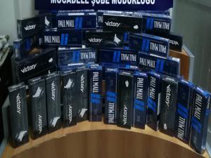 Erzurumda 2 bin 60 paket kaçak sigara ele geçirildi