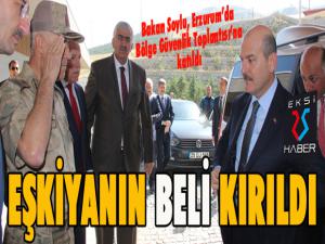İçişleri Bakanı Soylu Erzurum'da "Bölge Güvenlik Toplantısı"na katıldı