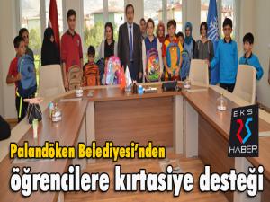 Palandöken Belediyesinden öğrencilere kırtasiye desteği