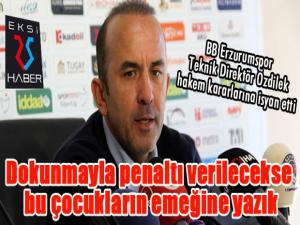 Mehmet Özdilek: Hakemin tavrı maçın önüne geçti