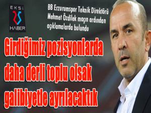 Özdilek: "Oyunun gidişatına baktığımızda 3 puan olmamasına üzüldük"