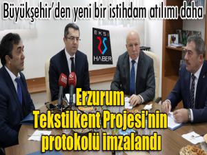 Büyükşehirden yeni bir istihdam atılımı daha: Erzurum Tekstilkent Projesi