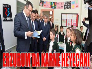 Erzurumda karne heyecanı