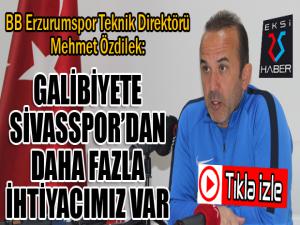 Mehmet Özdilek: İçerideki maçlarımızda sıkıntı yaşıyoruz