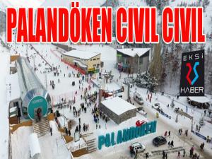 Palandöken'de hafta sonu yoğunluğu