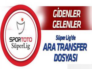 Spor Toto Süper Ligde ara transfer raporu