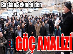 Başkan Sekmenden göç analizi