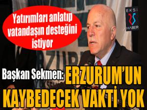 Başkan Sekmen: Türkiyenin en büyük yatırımlarını yapıyoruz