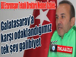 Mehmet Özdilek: "Hava şartlarının maçın önüne geçeceğini düşünmüyorum
