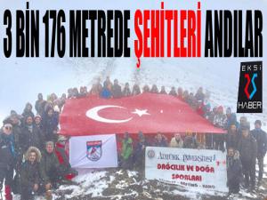 Palandökenin zirvesinde şehitleri yad ettiler