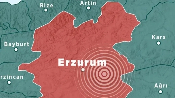 Erzurum'da korkutan deprem...