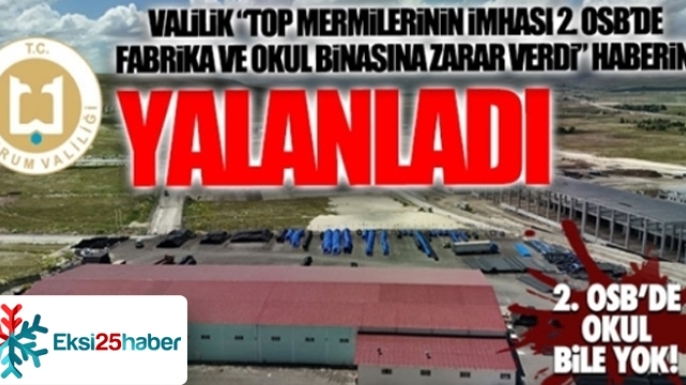 Erzurum Valiliği O haberleri yalanladı...