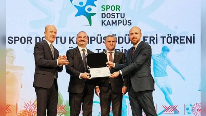 Atatürk Üniversitesi’ne “Spor Dostu Kampüs” sertifikası aldı