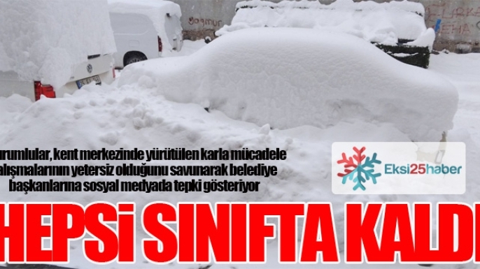 Vatandaşlardan belediyelere karla mücadele tepkisi