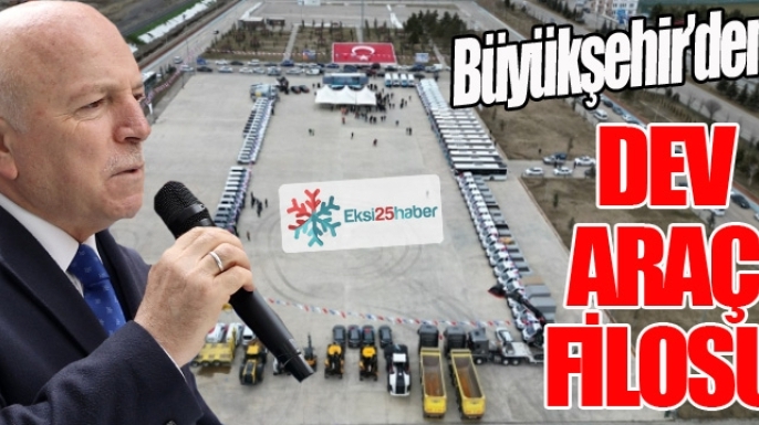 Büyükşehir'in 20'nci araç filosu törenle tanıtıldı...