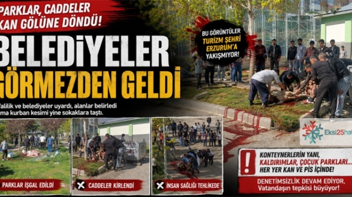 Parklar caddeler kan gölüne döndü... Belediyeler görmezden geldi.