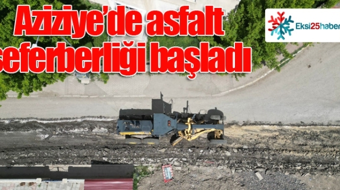 Aziziye’de asfalt seferberliği başladı