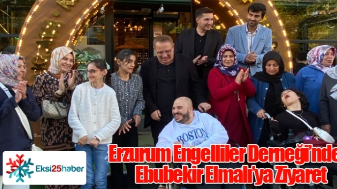 Erzurum Engelliler Derneği’nden Ebubekir Elmalı’ya Ziyaret