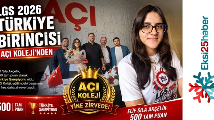 LGS Türkiye Şampiyonu AÇI KOLEJİ'nden...