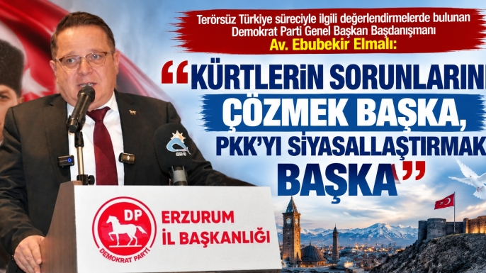 Elmalı: Kürtlerin sorunlarını çözmek başka, PKK'yı siyasallaştırmak başka...