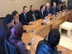 Altınok Erzurumda, AK Parti İl başkanlığını ziyaret etti