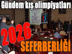 Erzurumda 2026 Kış Olimpiyatları'na hazırlık toplantısı yapıldı