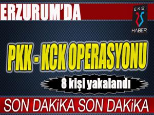 Erzurumda PKK/KCK operasyonu