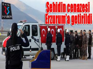Şehidin cenazesi Erzuruma getirildi