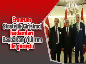 Erzurum Stratejik Girişimci İşadamları Başbakan Yıldırım ile görüştü