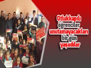 Otlukkapılı öğrenciler unutamayacakları bir gün yaşadılar