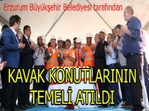 Büyükşehir Kavak Konutları'nın temelini attı
