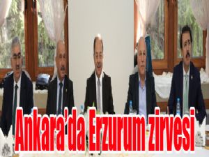 Ankara'da Erzurum zirvesi
