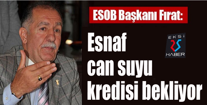 Esnaf can suyu kredisi bekliyor