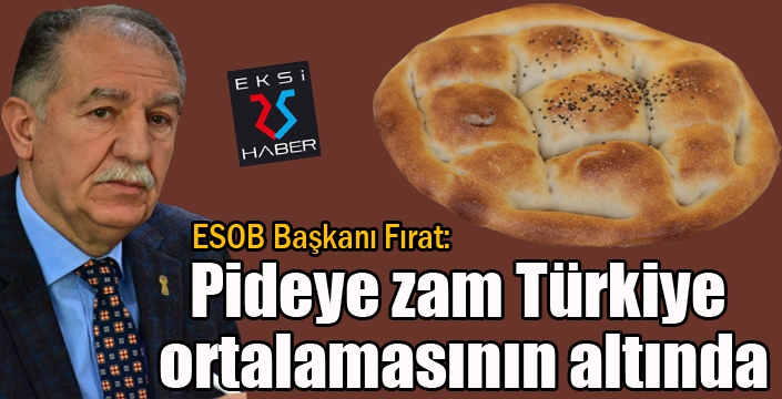 Başkan Fırat: ”Pideye zam Türkiye ortalamasının altında”