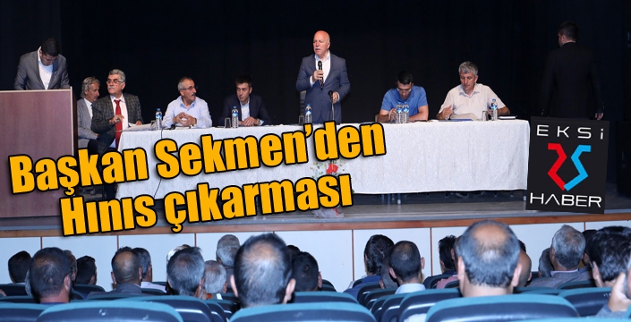 Başkan Sekmen’den Hınıs çıkarması
