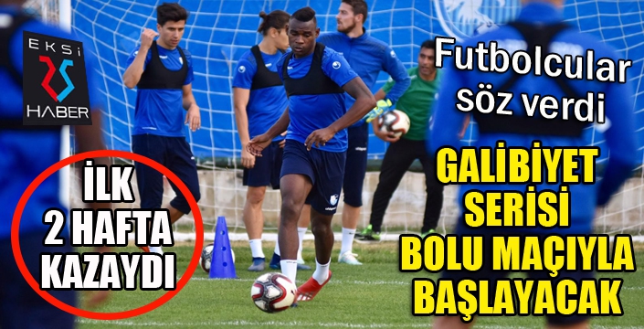 BB Erzurumspor, Boluspor karşısında galibiyet hedefliyor