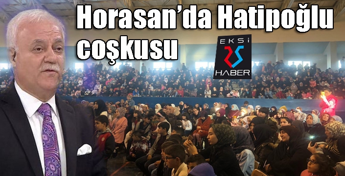 Prof. Dr. Nihat Hatipoğlunun Horasan’da katıldığı programa yoğun ilgi