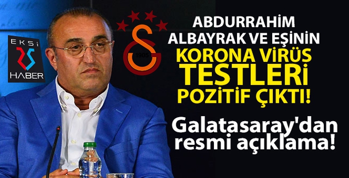 Abdurrahim Albayrak ve eşinin korona virüs testleri pozitif çıktı