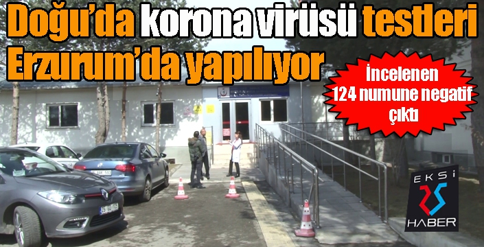 Doğu’da korona virüsü testleri Erzurum’da yapılıyor