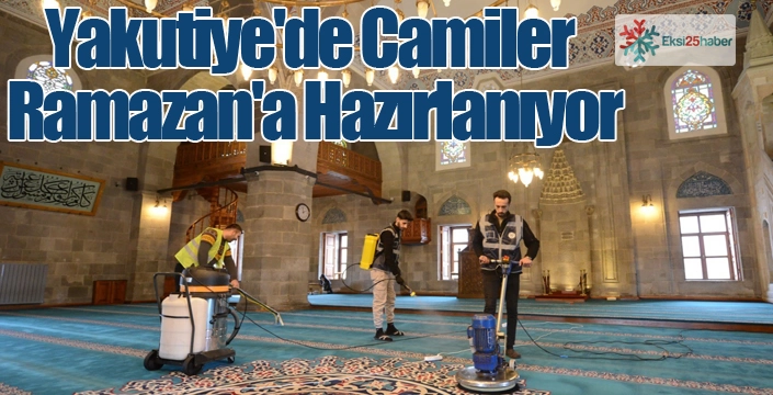 Yakutiye'de Camiler Ramazan'a Hazırlanıyor