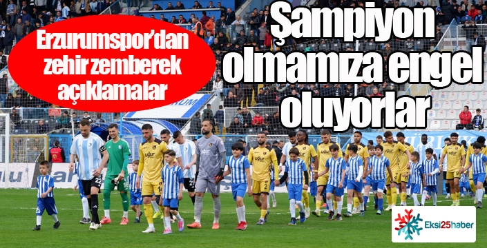 Erzurumspor FK: "Hakem hataları bir şehrin umutlarını yok etme planı"